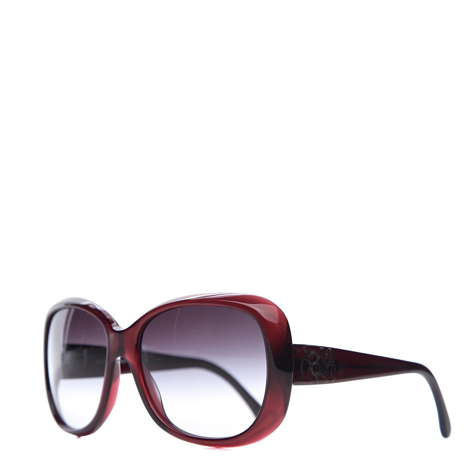 Chanel CC Camellia Sunglasses 5248 Dark Red 1 of 7