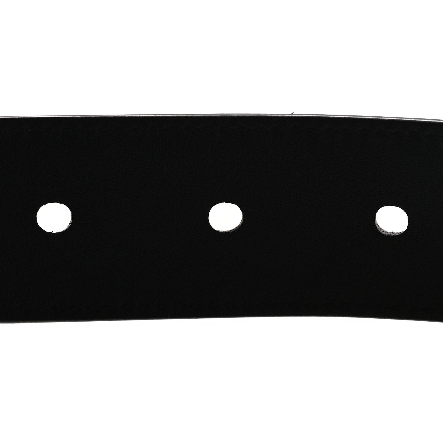 Saint Laurent Suede Calfskin Monogram Square Buckle Belt 90 36 Black 4 of 6