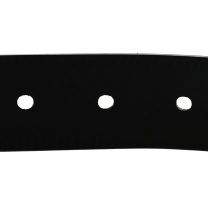Saint Laurent Suede Calfskin Monogram Square Buckle Belt 90 36 Black 4 of 6