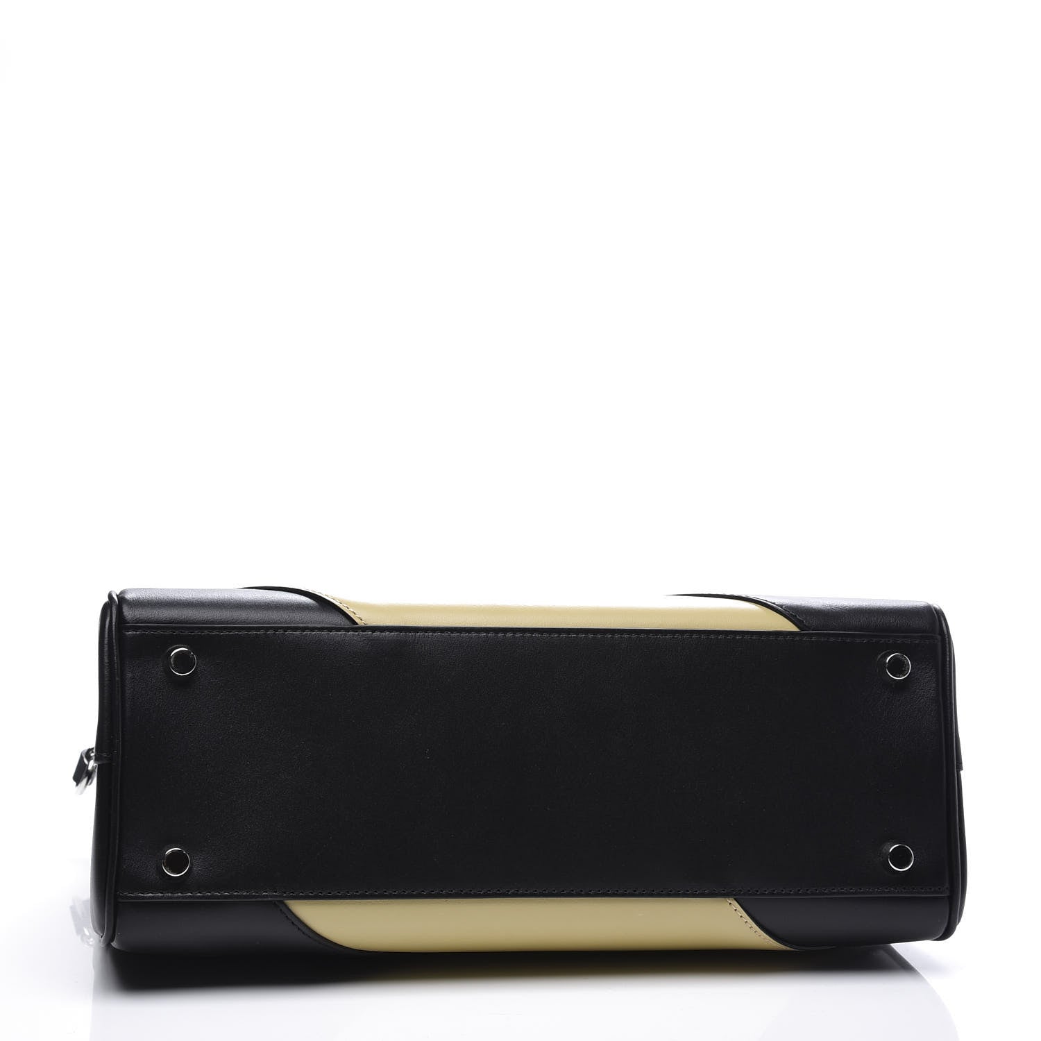 Gucci Smooth Calfskin Diagonal Striped Small Zumi Top Handle Bag Black Beige 3 of 11