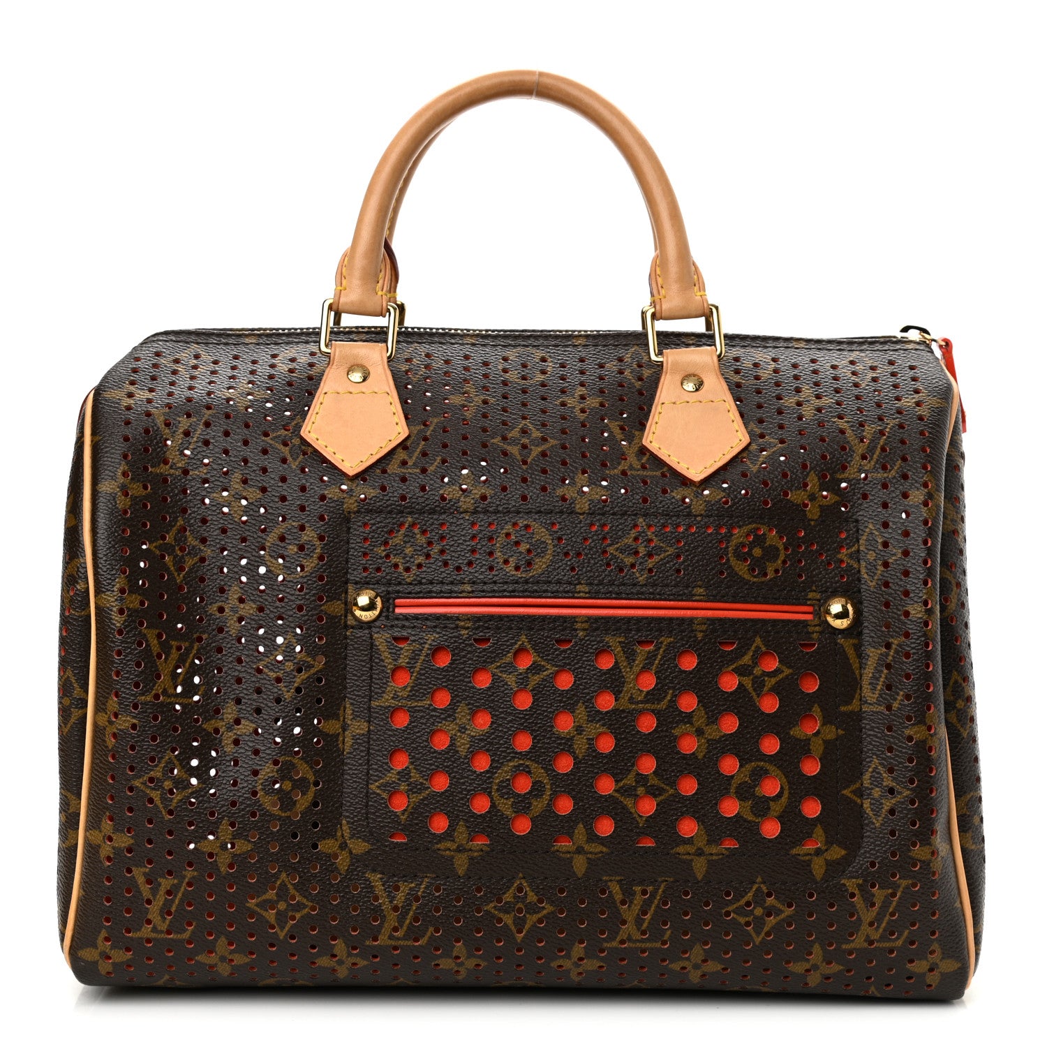 Louis Vuitton Monogram Perforated Speedy 30 Orange 1 of 9