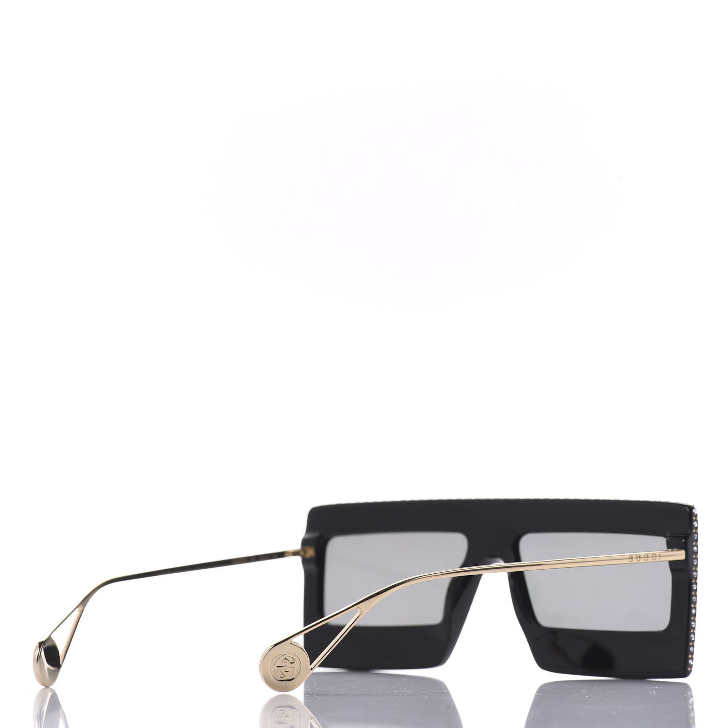 Gucci Acetate Crystal Mask-Frame Sunglasses GG0431S Black 4 of 6