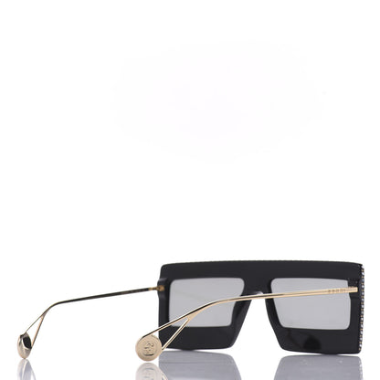 Gucci Acetate Crystal Mask-Frame Sunglasses GG0431S Black 4 of 6