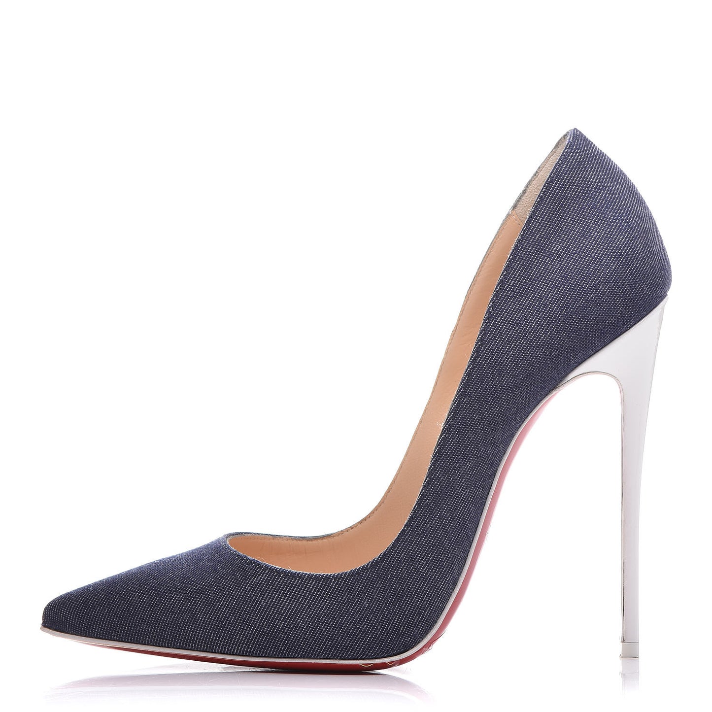 Denim Jazz Calf So Kate 120 Pumps 37.5 Blue White