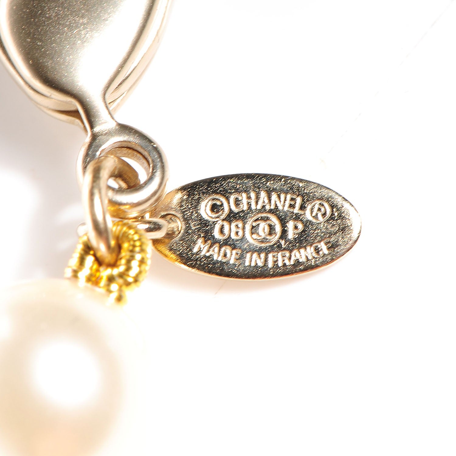 Chanel Poured Glass Faux Pearl Short Necklace 5 of 5