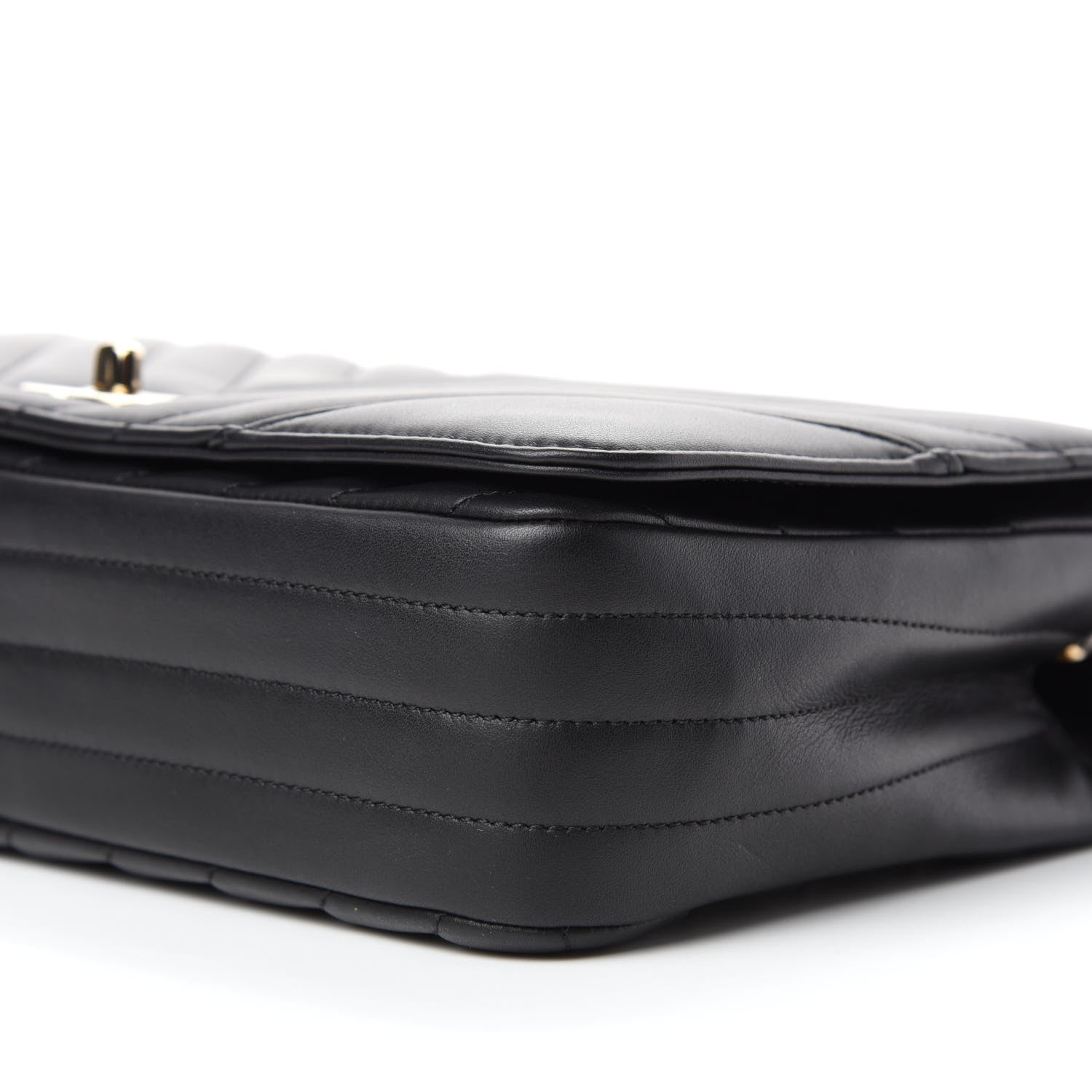 Chanel Calfskin Chevron Quilted Large Statement Flap Black 7 of 14