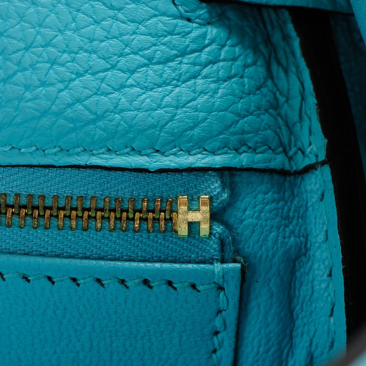 Hermes Togo Kelly Retourne 32 Bleu Atoll 14 of 25