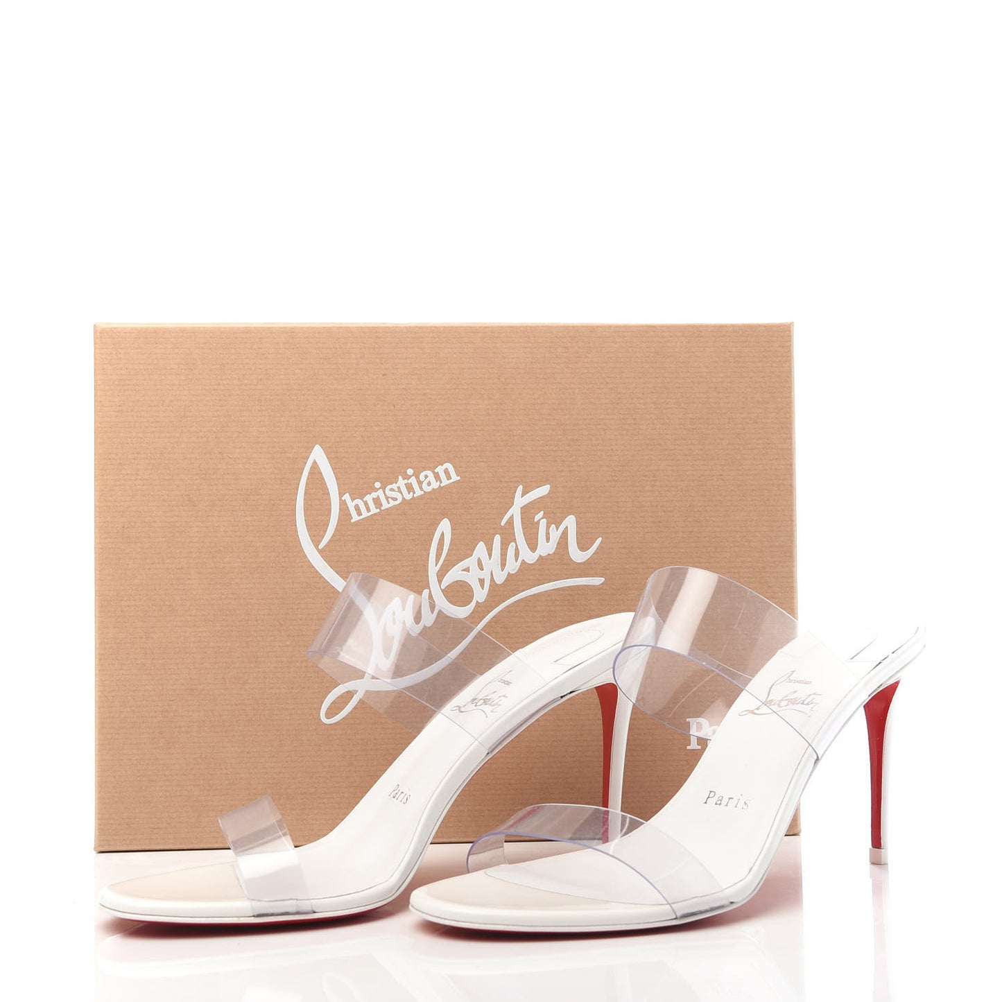 Patent PVC Just Nothing 85 Slide Sandals 38 White