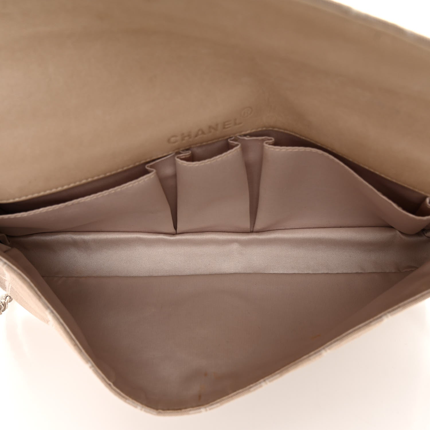 Chanel Nylon Travel East West Flap Beige 5 of 13