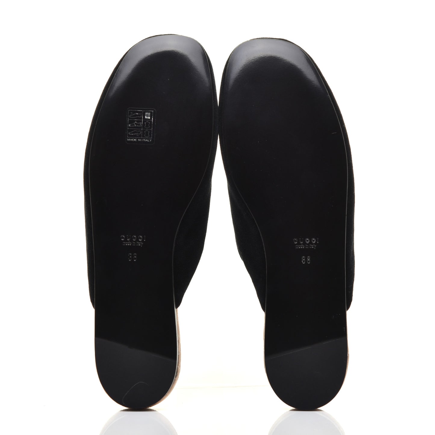 Velvet Crystal Snake Embroidered Womens Slippers 38 Black