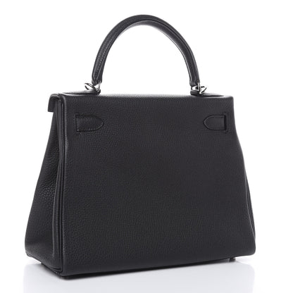 Hermes Togo Kelly Retourne 28 Black 4 of 32