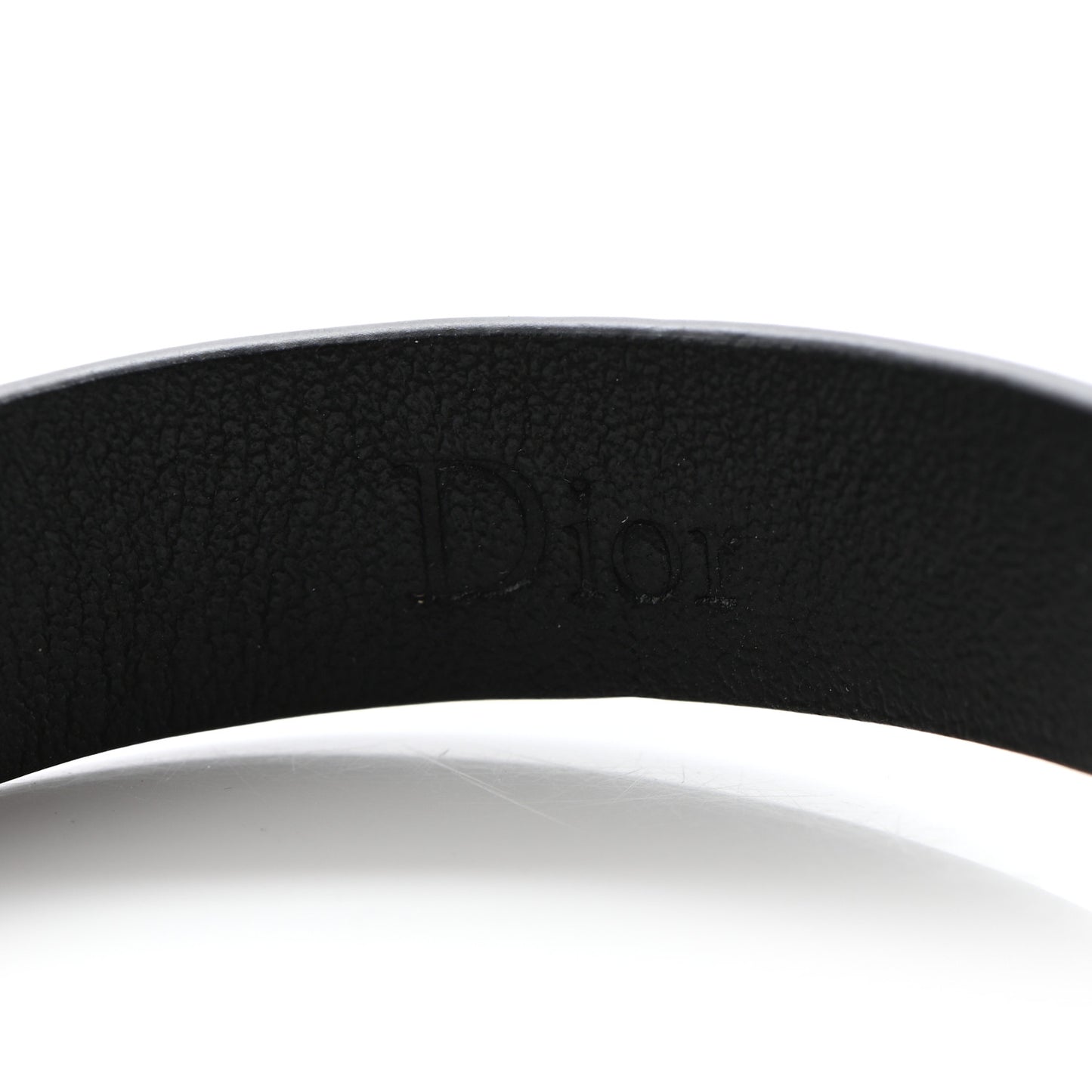 Calfskin Dior Bee Bracelet Black