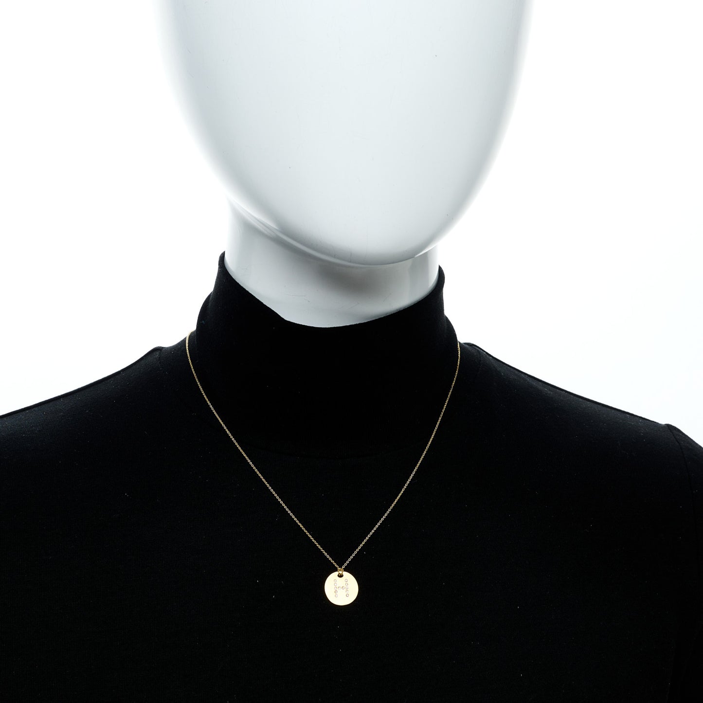 18K Yellow Gold Diamond Tiny Treasures Initial H Pendant Necklace