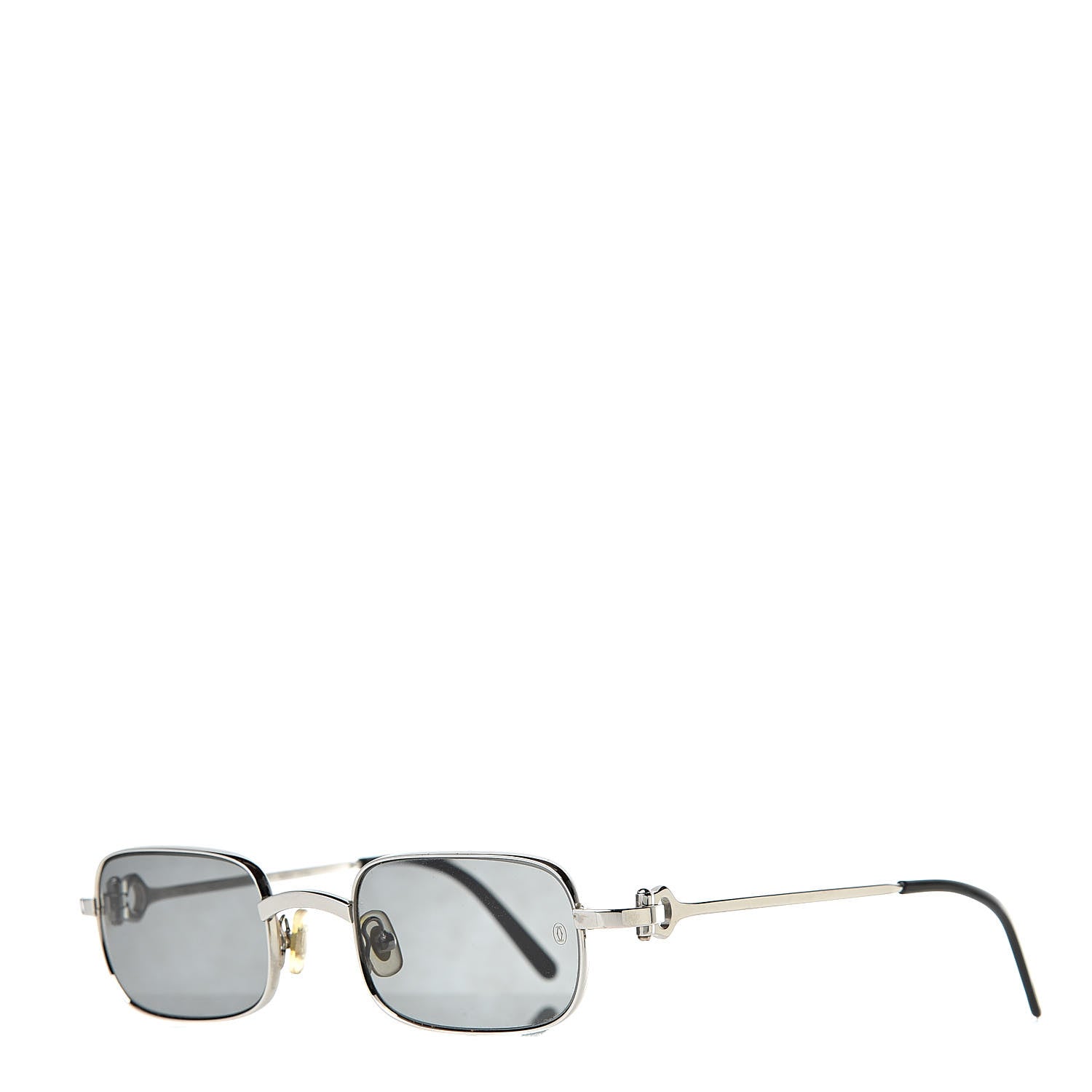 Cartier Must De Oval Sunglasses Silver 1 of 8