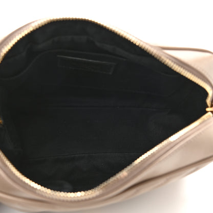 Saint Laurent Calfskin Matelasse Monogram Lou Camera Bag Dark Beige 5 of 11