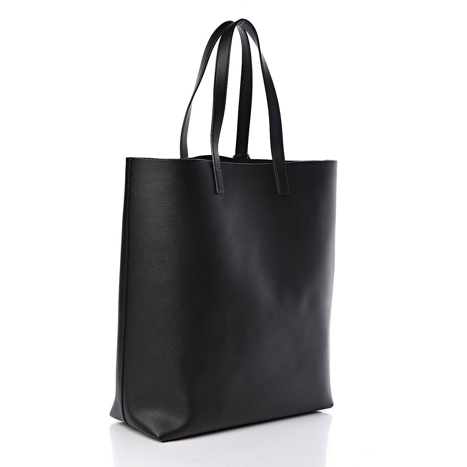 Saint Laurent Calfskin Bold Shopping Tote Black 4 of 11