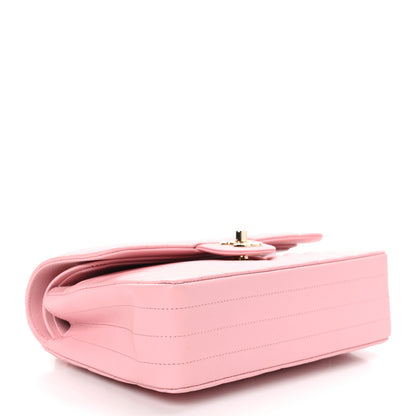 Chanel Caviar Chevron Quilted Small Double Flap Pink 4 of 11