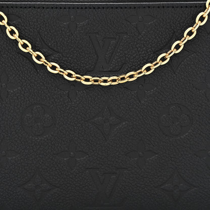 Louis Vuitton Empreinte Double Zip Pochette Black 12 of 14