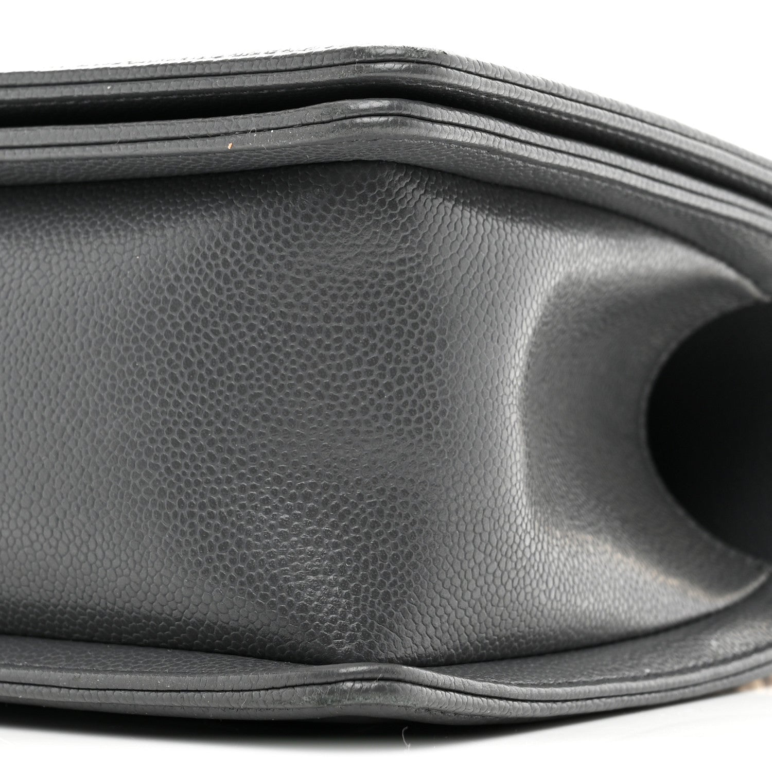 Chanel Caviar Quilted Medium Boy Flap Dark Grey 10 of 10