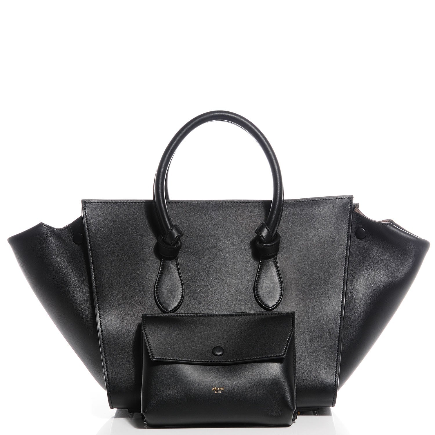 Celine Smooth Calfskin Small Tie Knot Tote Black 5 of 9