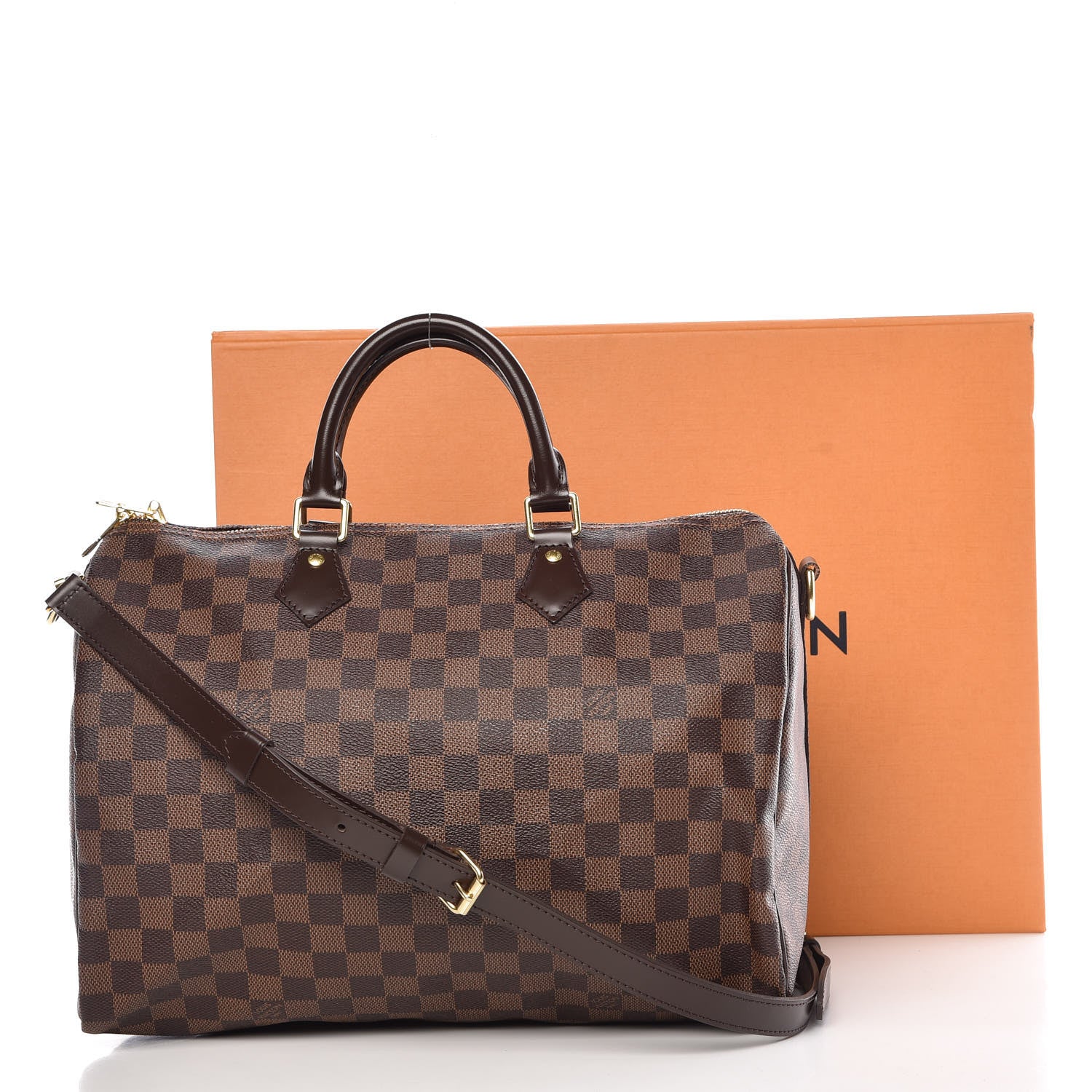 Louis Vuitton Damier Ebene Speedy Bandouliere 35 12 of 12