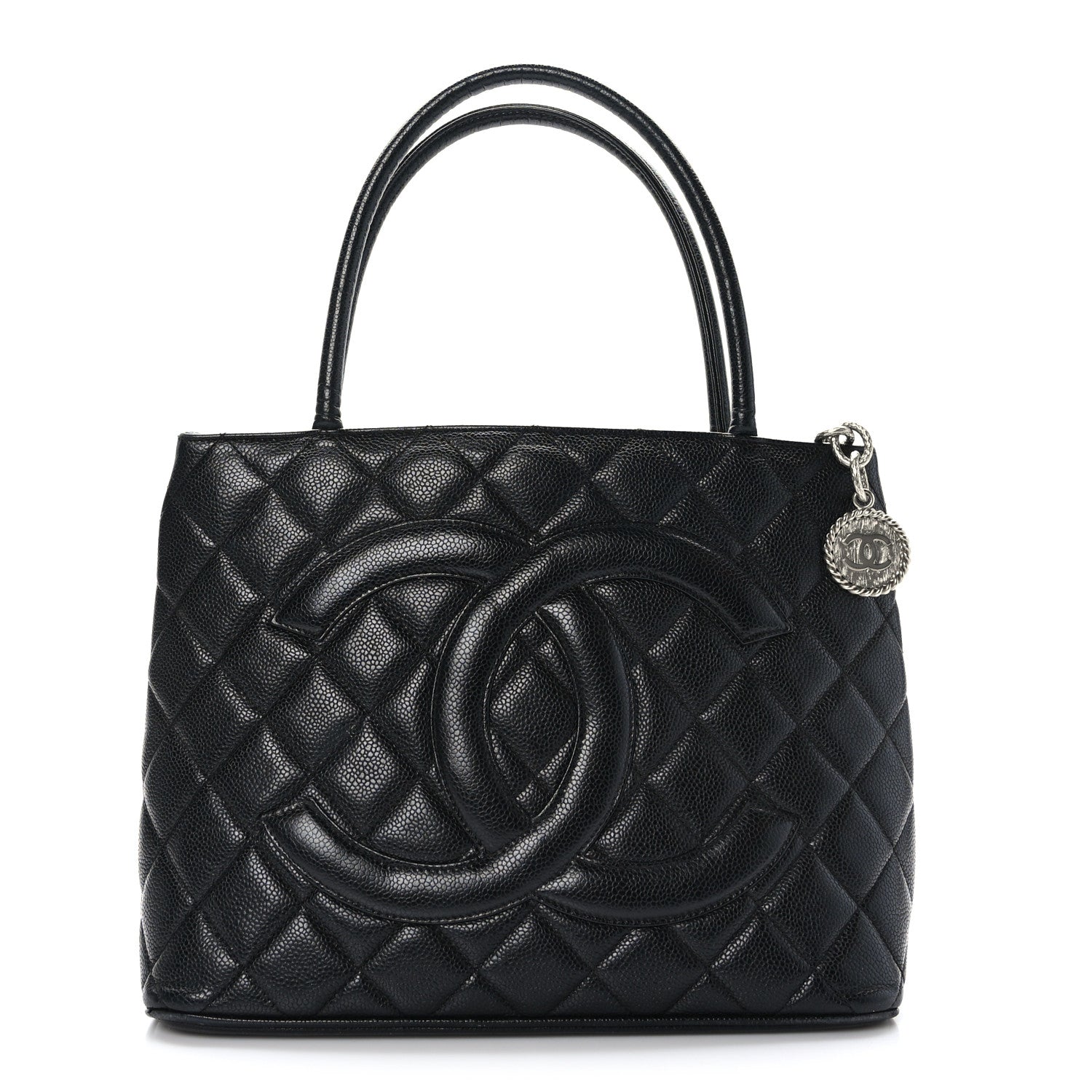 Chanel Caviar Quilted Medallion Tote Black 1 of 9
