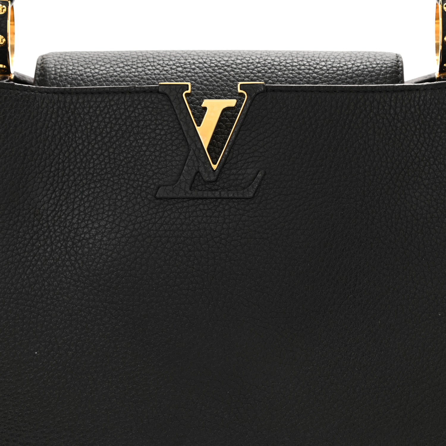 Louis Vuitton Taurillon Capucines GM Black 7 of 13