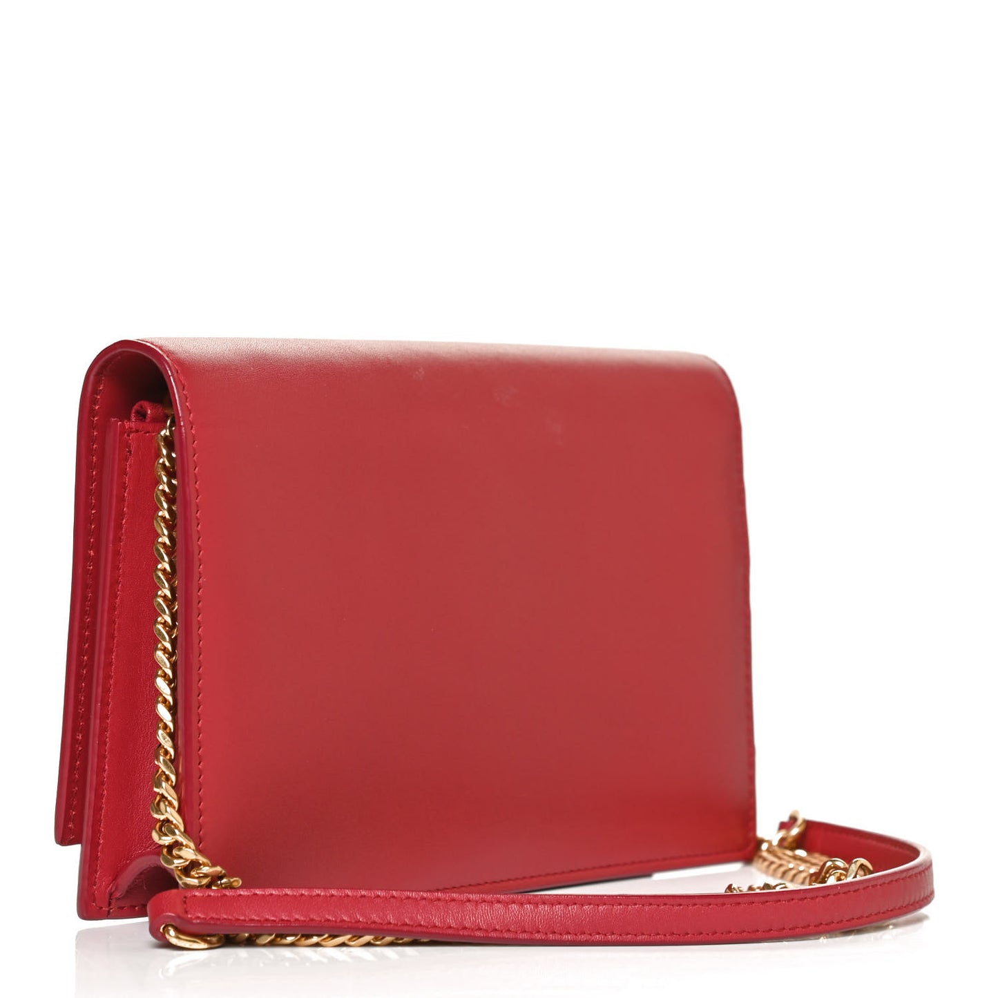 Smooth Calfskin Classic Monogram Kate Tassel Chain Wallet New Lipstick