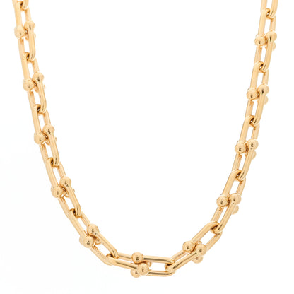 Tiffany 18K Rose Gold Medium HardWear Link Necklace 1 of 6
