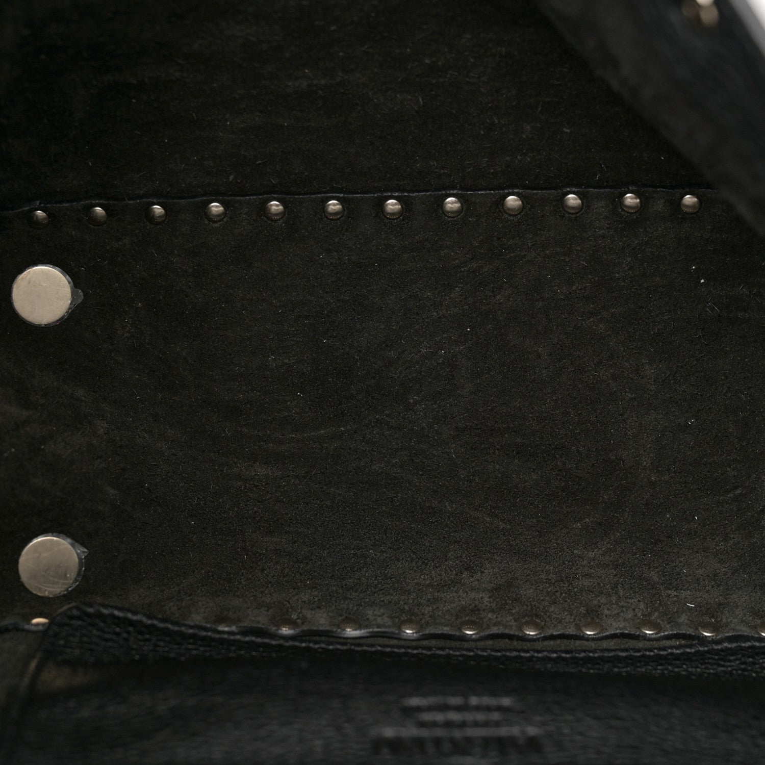 Valentino Garavani Grained Calfskin Small Rockstud Tote Black 5 of 9