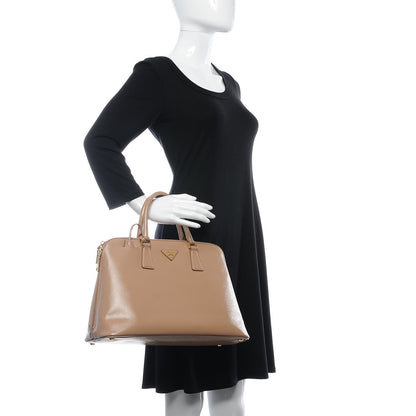 Prada Saffiano Vernice Large Promenade Tote Cammeo 2 of 7