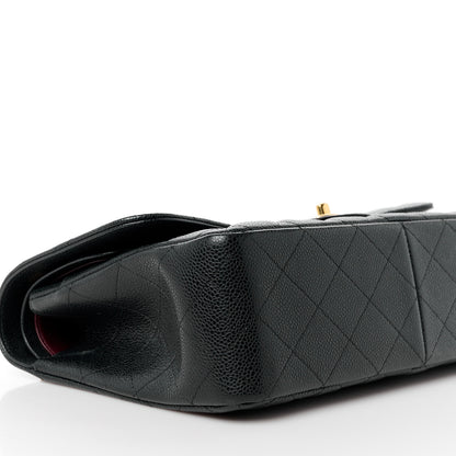 Chanel Caviar Quilted Jumbo Double Flap Black 10 of 14