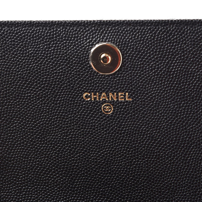 Chanel Caviar Quilted Square Wallet On Chain WOC Black 6 of 9