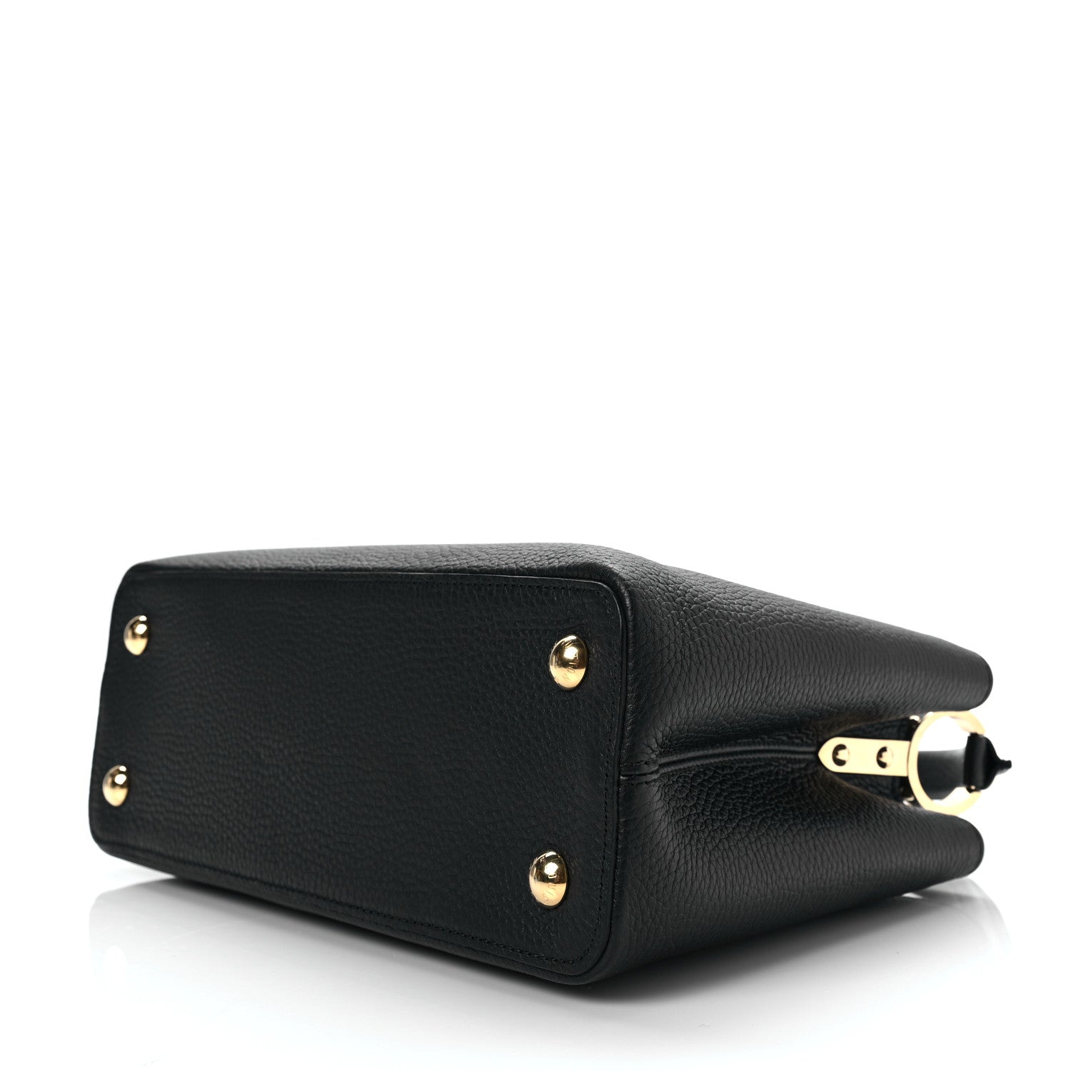Louis Vuitton Taurillon Studded Sol Capucines PM Black 7 of 7