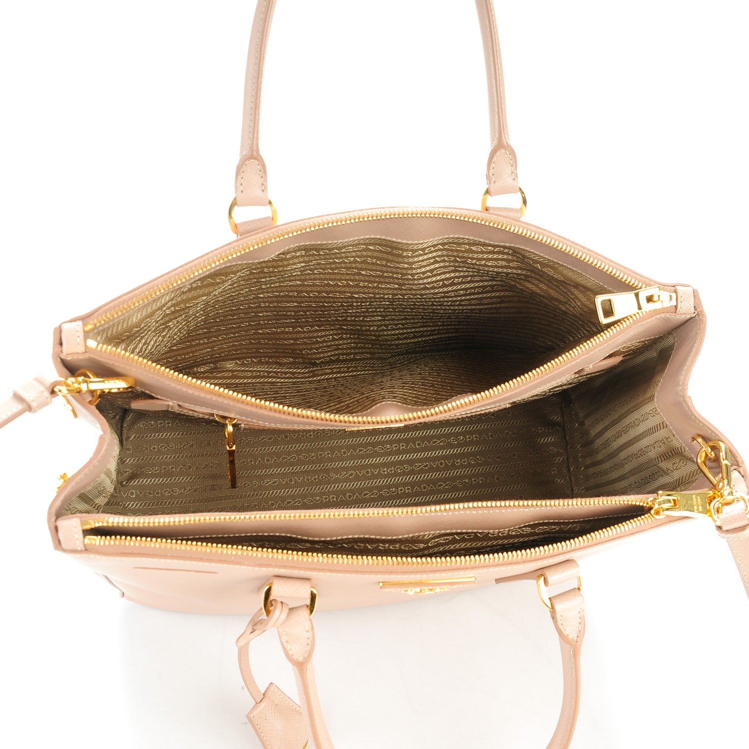 Prada Saffiano Large Galleria Double Zip Tote Cammeo 5 of 8