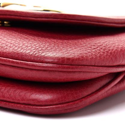 Gucci Pebbled Calfskin Small 1973 Chain Shoulder Bag Red 11 of 11
