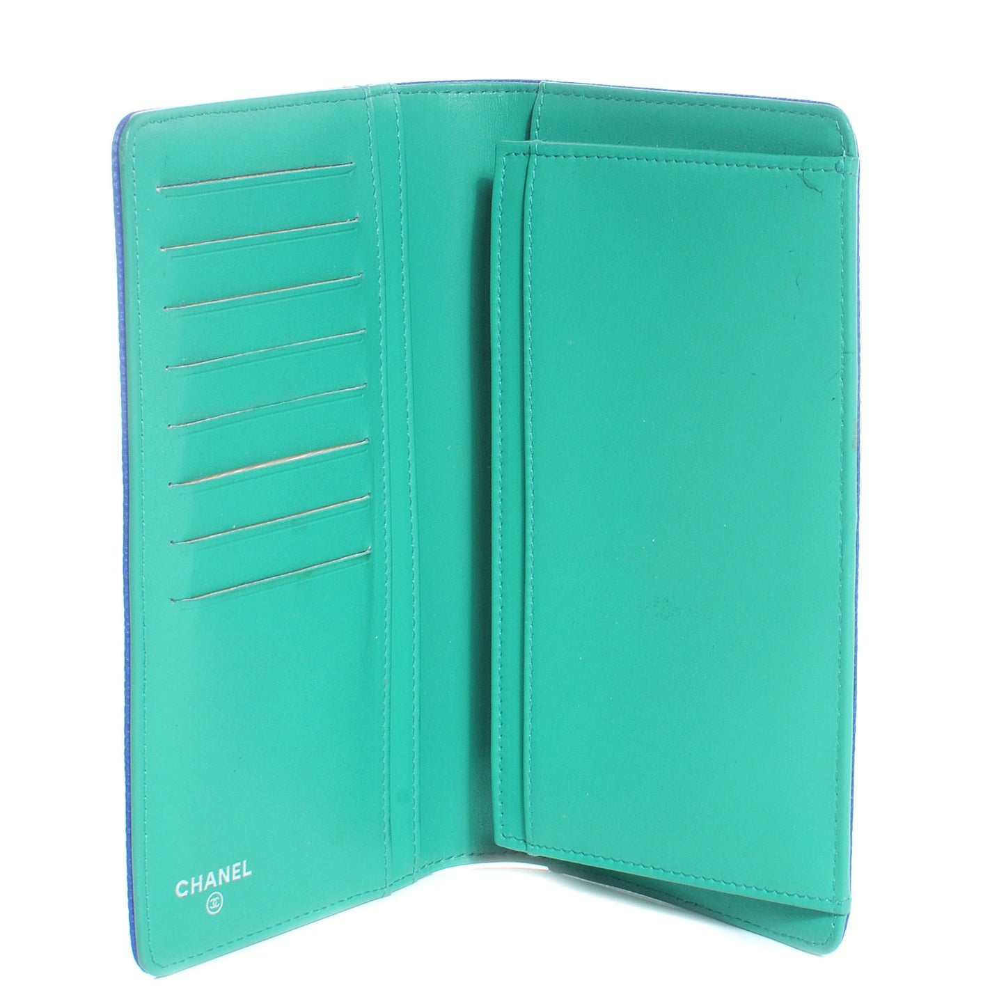 Caviar Yen Wallet Bi-Color Blue and Green