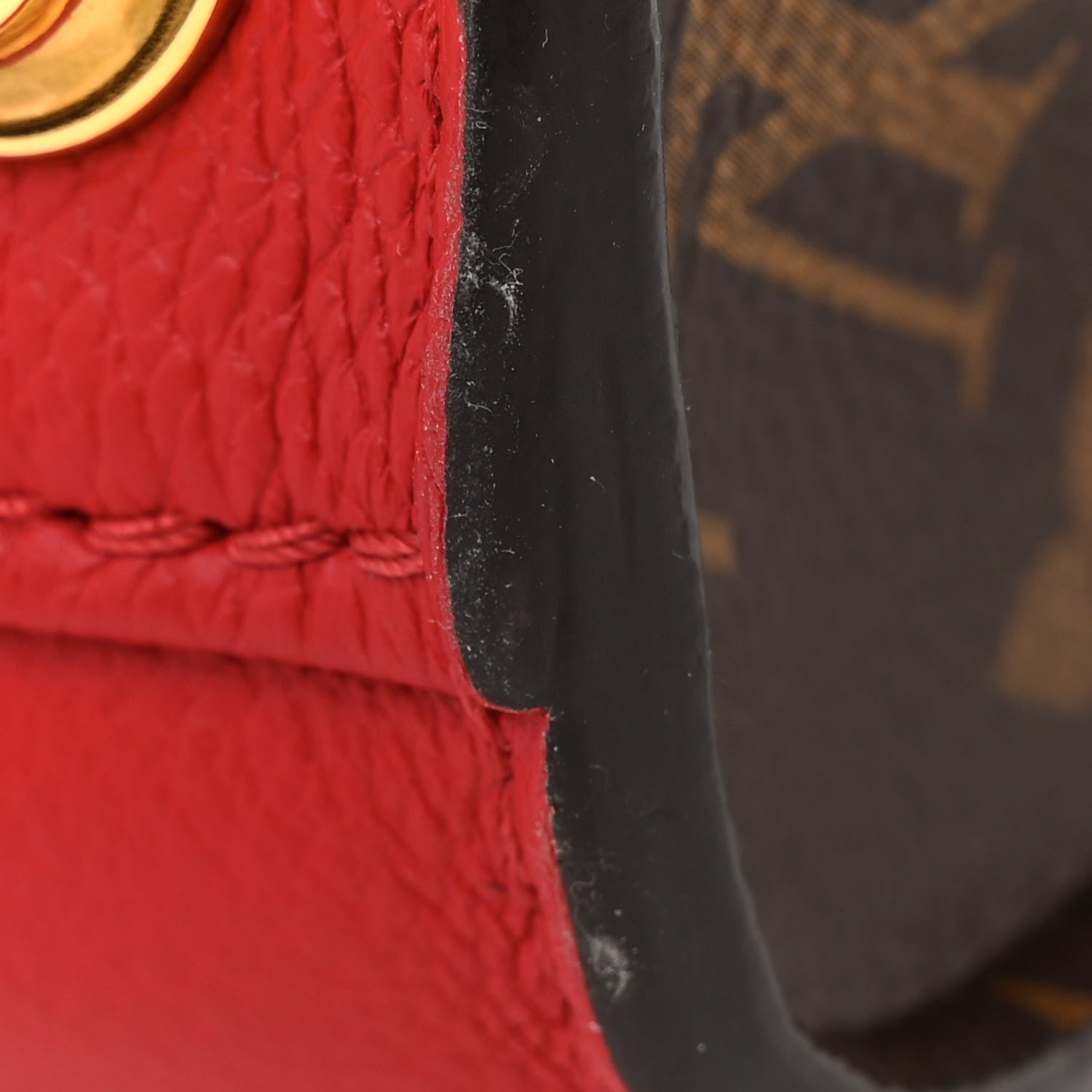 Louis Vuitton Calfskin Monogram On My Side Pirate Red 10 of 10