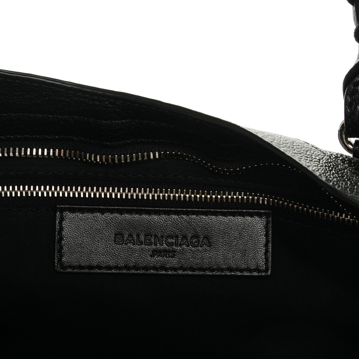 Chevre Silver Metallic Edge City Black