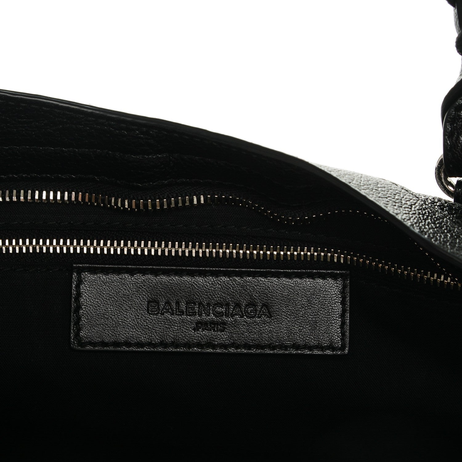 Balenciaga Chevre Silver Metallic Edge City Black 6 of 7