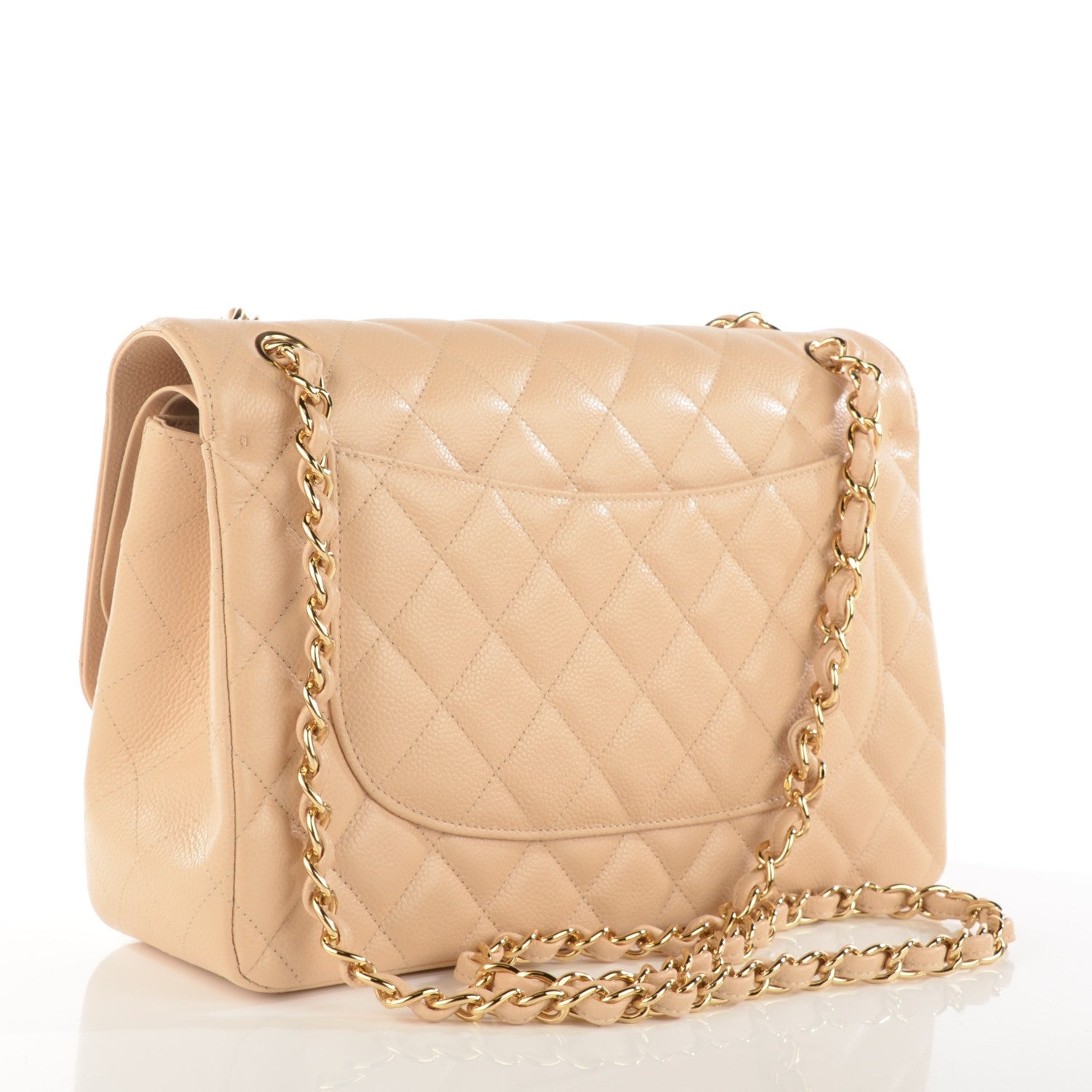 Chanel Caviar Jumbo Double Flap Light Beige 3 of 8
