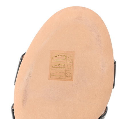 Hermes Calfskin Oasis Sandals 36 Black 13 of 15