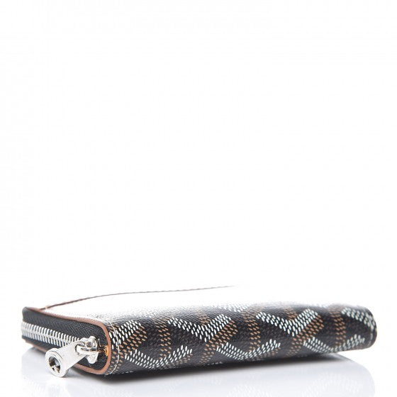 Goyardine Compact Wallet Black Gold