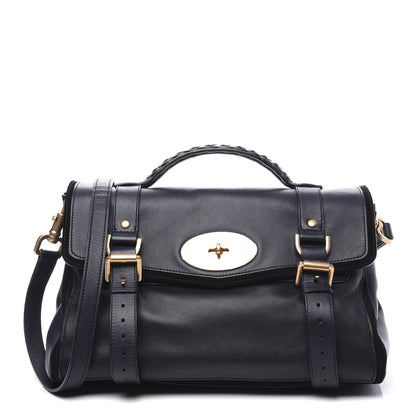 Mulberry Silky Nappa Suede Medium Panel Alexa Midnight Blue 1 of 10