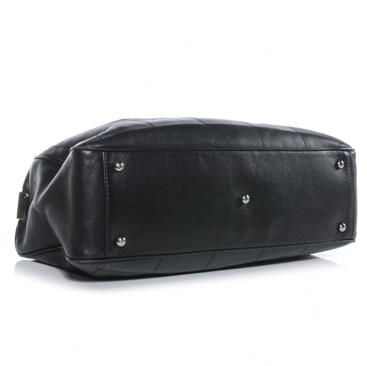 Caviar Square Stitched Tote Black