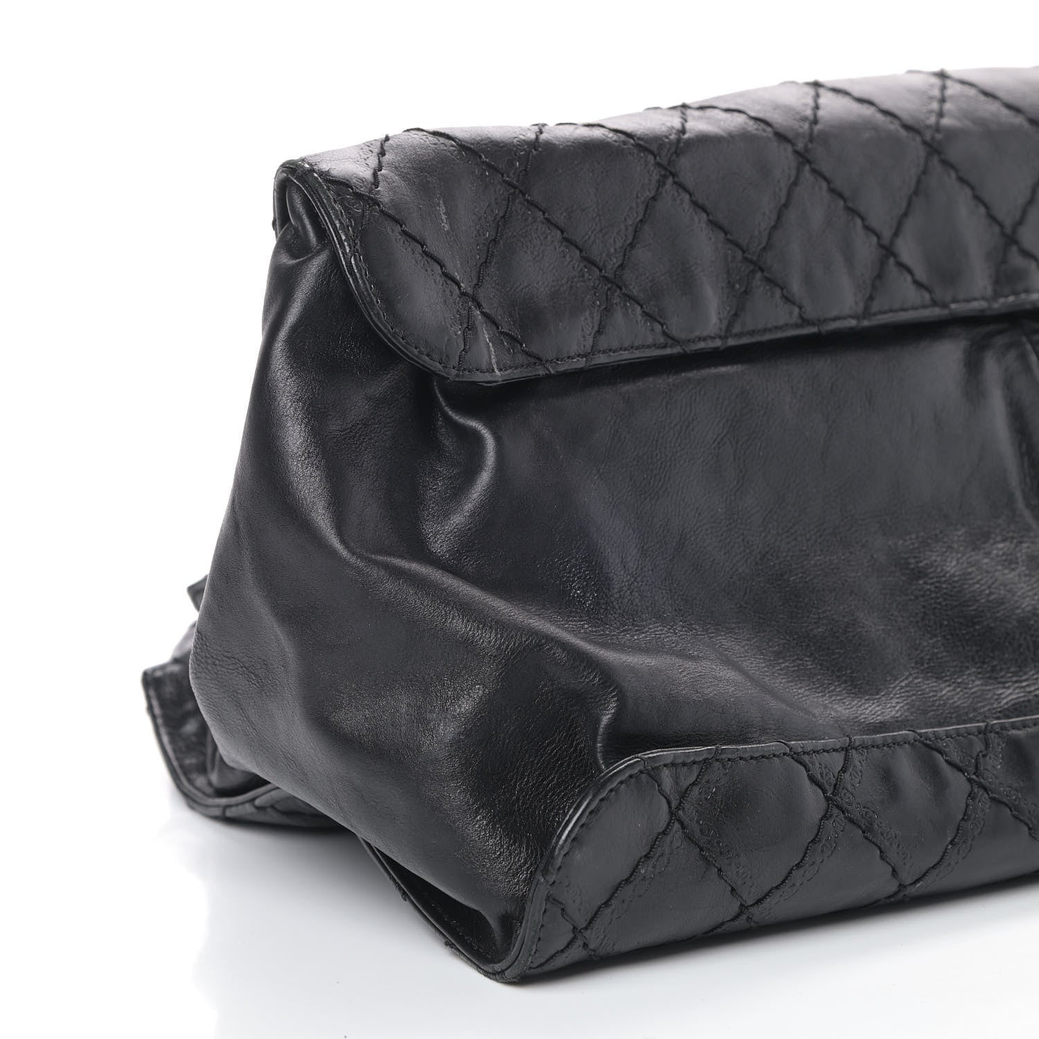 Chanel Calfskin CC Crave Tote Black 9 of 10