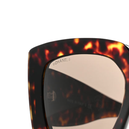 Chanel Acetate Rectangle Sunglasses 5435 Tortoise 7 of 8