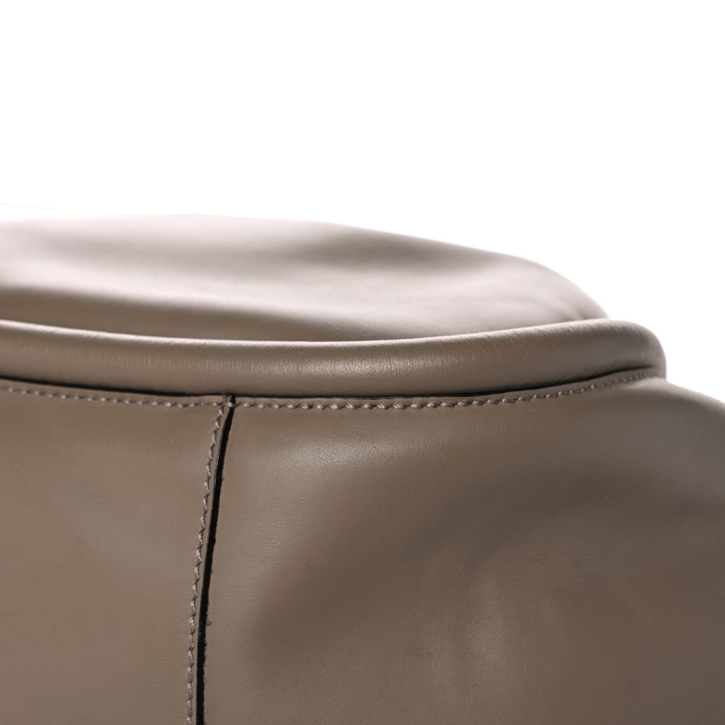 Calfskin XL Ruched Tote Light Taupe