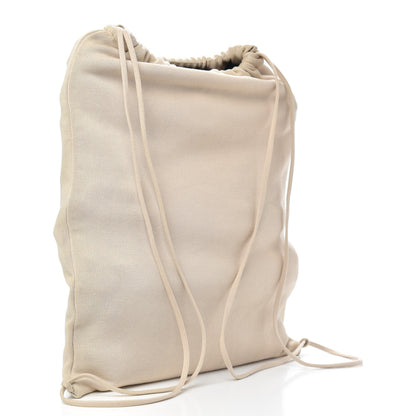 Chanel Cotton CC Drawstring Sport Line Backpack Cream 2 of 8