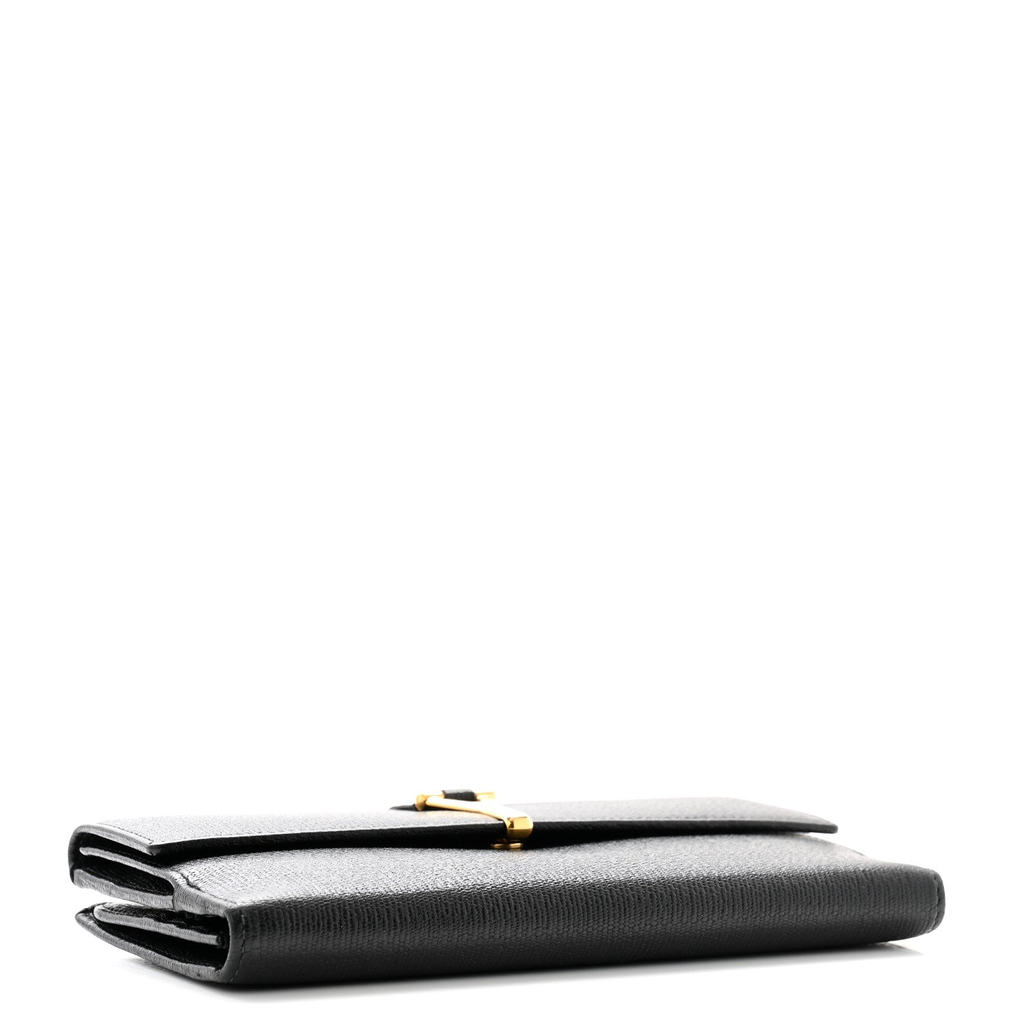 Saint Laurent Textured Calfskin Y Ligne Clutch Black 4 of 10